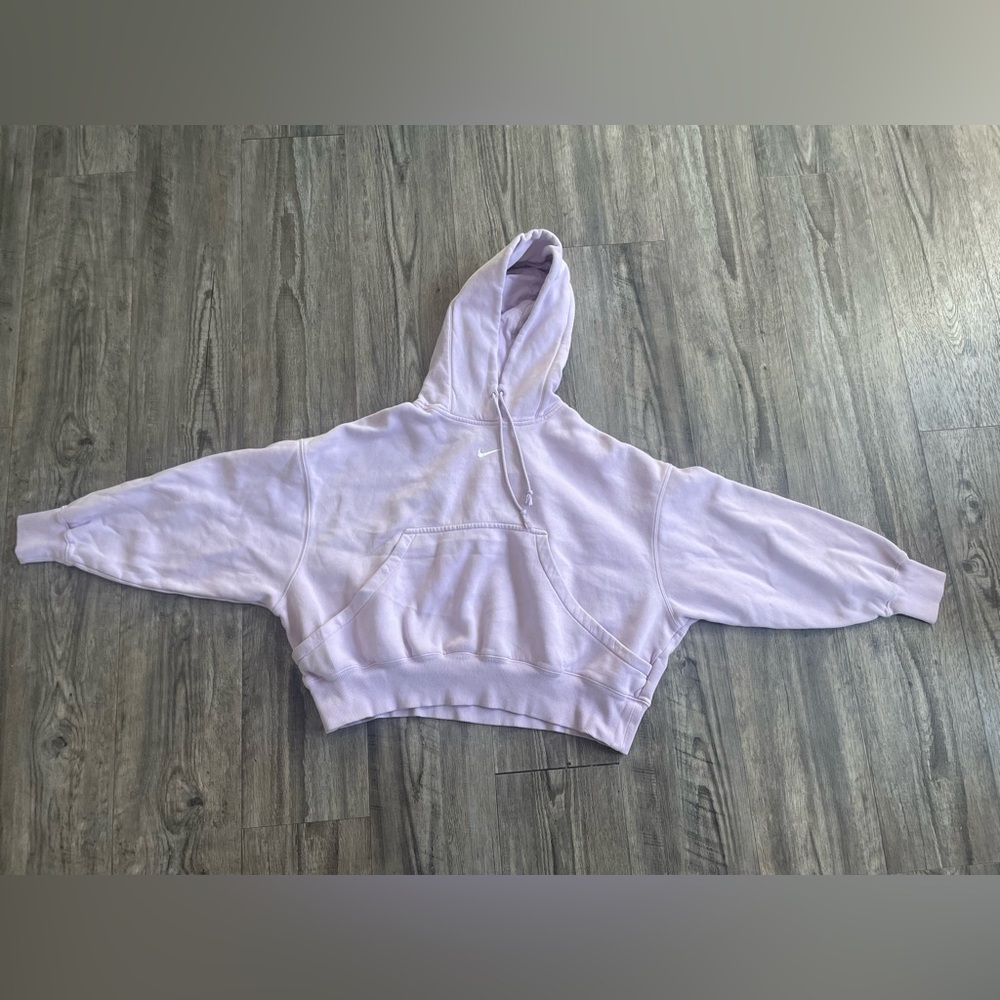 Women's Nike Lavender Pull Over Hoodie Size Small Oversized Fit